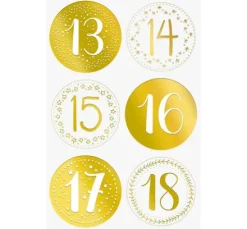 Adventskalender-Set "Goldene Punkte"