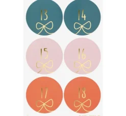 Adventskalendersticker "Round Bows"