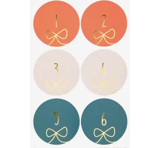 Adventskalendersticker "Round Bows"