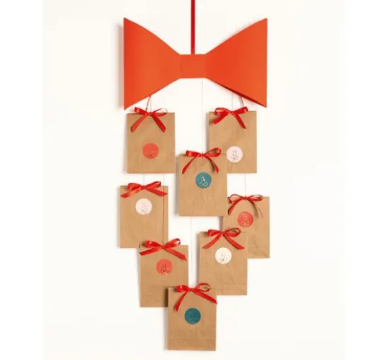 Adventskalendersticker "Round Bows"