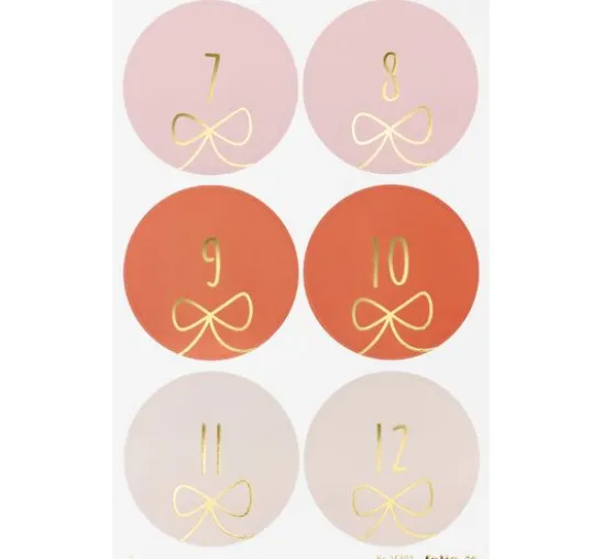 Adventskalendersticker "Round Bows"
