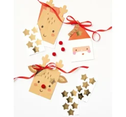 Adventskalendersticker "Stars Gold"