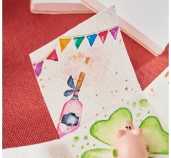 AKADEMIE Aquarellkasten mit 24 halben Näpfchen