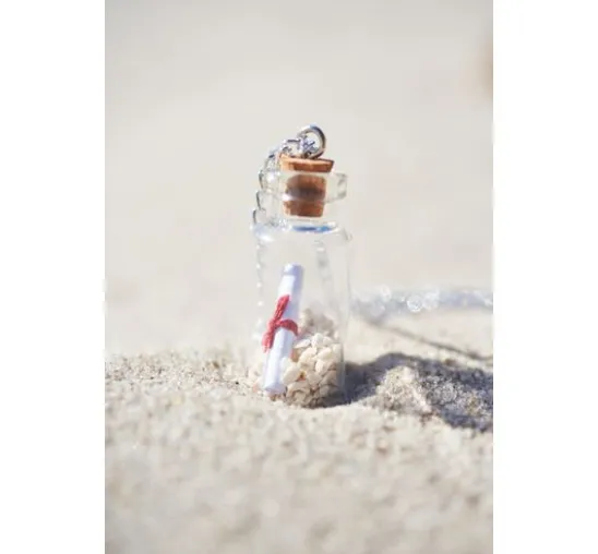 Anhänger Glasflasche