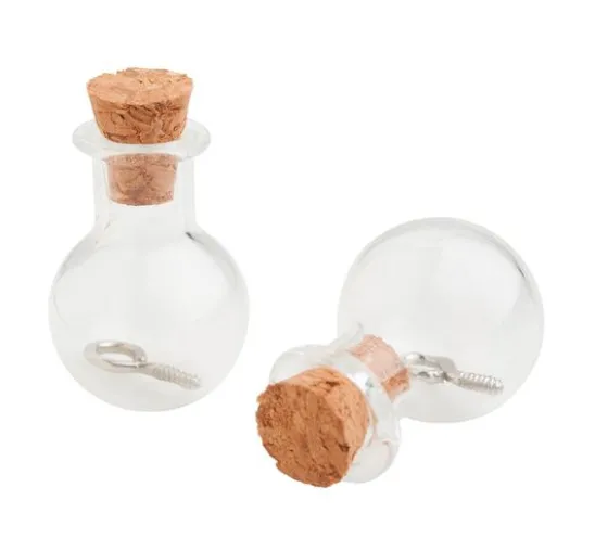 Anhänger Glasflasche