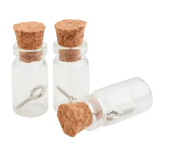 Anhänger Glasflasche