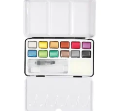 Aquarellfarbkasten Metallic