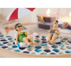 Bade-Urlauber im Schwimmreif