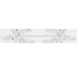 Banderole "Einladung zur Hochzeit"
