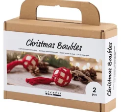 Bastelset Weihnachtskugeln "Makramee"