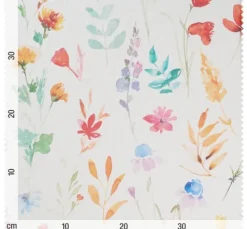 Baumwoll-Stoff "Bunte Blumen"