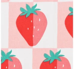 Baumwoll-Stoff "Erdbeeren"