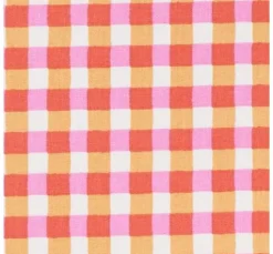 Baumwoll-Stoff "Karo Kavia Red"