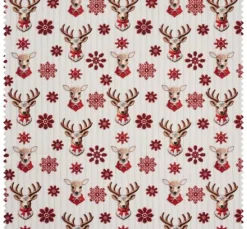 Baumwoll-Stoff "Nordic Reindeer"