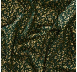 Baumwoll-Stoff Popeline Hot-Foil "Holly Green"