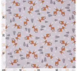 Baumwoll-Stoff "Red Nose Reindeer"