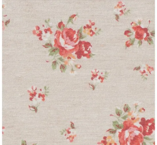 Baumwoll-Stoff "Rosen", Acryl beschichtet