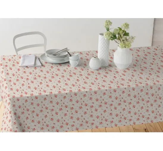 Baumwoll-Stoff "Rosen", Acryl beschichtet
