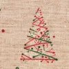 Baumwoll-Stoff "Weihnachtsbäume", Acryl beschichtet