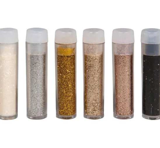 Bio-Glitter "Mini Farbmix", 6 x 2 g