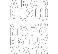 Blanko Magnet-Buchstaben