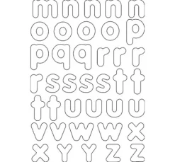 Blanko Magnet-Buchstaben