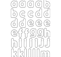 Blanko Magnet-Buchstaben