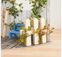 Blüten-Pick mit Grün