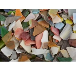 Bruchmosaik aus Glas, 2 kg, Stärke ca. 3 mm