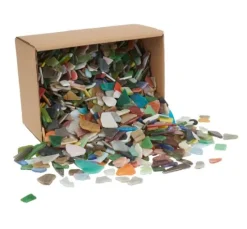 Bruchmosaik aus Glas, 2 kg, Stärke ca. 3 mm