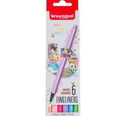 Bruynzeel Fineliner-Set, 6 St.