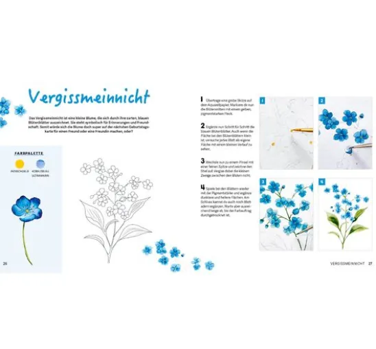 Buch "Mini Watercolor – Blumen"