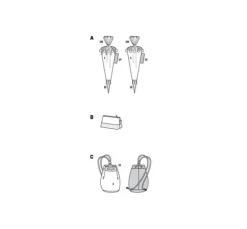 Burda Kids Schnittmuster Schultüte, Mäppchen und Turnbeutel Nr. 9256