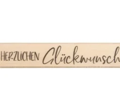 BUTTERER Stempel "Herzlichen Glückwunsch"