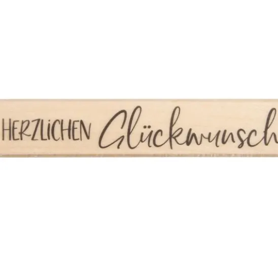 BUTTERER Stempel "Herzlichen Glückwunsch"