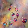 Cabochon-Ohrringe mit Verschlußhaken