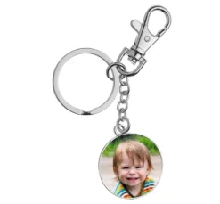 Cabochon-Schlüsselanhänger mit Karabiner 