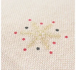 Canvas-Stoff "Weihnacht mit Glitzerschneeflocken"