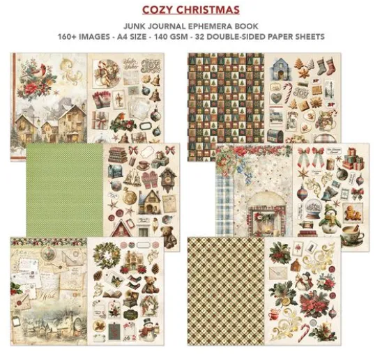Ciao Bella Junk Journal & Ephemera Book "Cozy Christmas"