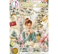 Ciao Bella Junk Journal & Ephemera Book "Golden Winter"