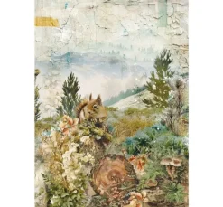 Ciao Bella Motiv-Strohseiden Sortiment "The Nature Journal", 8er-Set