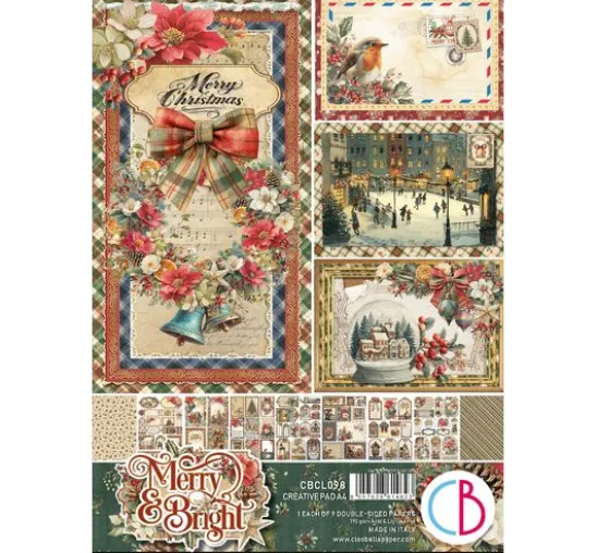 Ciao Bella Papier-Set "Merry & Bright"