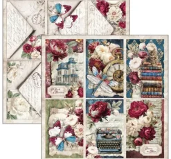 Ciao Bella Scrapbook-Papier "Bohemian Burgundy"