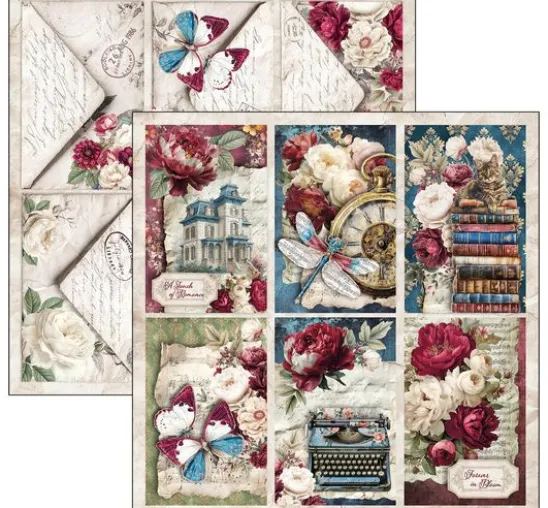 Ciao Bella Scrapbook-Papier "Bohemian Burgundy"