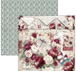 Ciao Bella Scrapbook-Papier "Bohemian Burgundy"