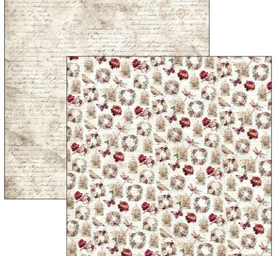 Ciao Bella Scrapbook-Papier "Bohemian Burgundy"