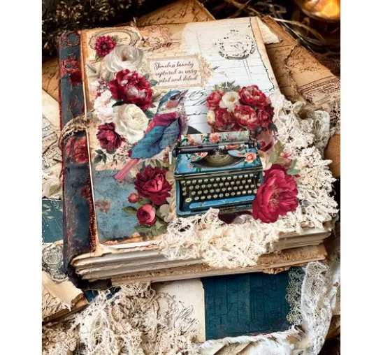 Ciao Bella Scrapbook-Papier "Bohemian Burgundy"