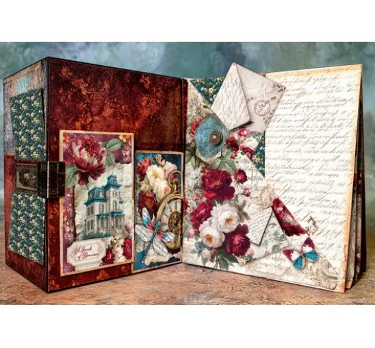 Ciao Bella Scrapbook-Papier "Bohemian Burgundy"
