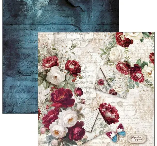 Ciao Bella Scrapbook-Papier "Bohemian Burgundy"