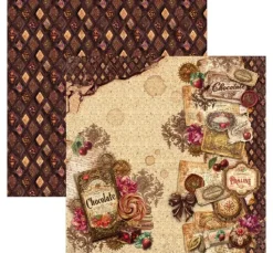 Ciao Bella Scrapbook-Papier "The Chocolate Factory"